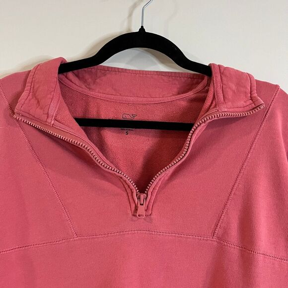 Vineyard Vines Men’s Sun Washed Quarter-Zip Pullover Jetty Red size Small - Picture 2 of 6